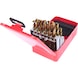 HSS TiN twist drill bit set, sheet steel cassette, 25 pieces, 1-13 mm - HSS TiN twist drill set - 2