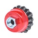 Steel wire cup brush 0.5 mm, D: 65 mm - Wire brush - 3