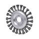 Steel wire round brush 0.5 mm, D: 125 mm - Wire brush - 2