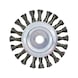 Steel wire round brush 0.5 mm, D: 125 mm - Wire brush - 3