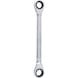 GEARplus double ratchet ring spanner, 10x11mm on hanger - GEARplus double ratchet ring spanner - 3
