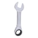 GEARplus ratchet combination wrench, short, 17 mm on hanger - GEARplus ratchet combination spanner, short - 3