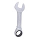 GEARplus ratchet combination wrench, short, 19 mm on hanger - GEARplus ratchet combination spanner, short - 3