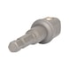 1/4 inch square adapter, for 1/2 inch socket - 1/4 inch bit adapter - 2