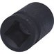 1/2 inch 12-point power socket, short, 15 mm - 1/2 inch 12-point heavy-duty socket - 3