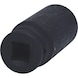 KS TOOLS 1/2 inch 12-point power socket, long, 24 mm - 1/2 inch 12-point heavy-duty socket - 3
