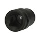1/2 inch hex power socket, short, 13 mm on hanger - 1/2 inch hex power socket - 3