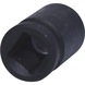 1/2 inch hex power socket, short, 16 mm on hanger - 1/2 inch hex power socket - 3
