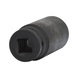 1/2 inch hex power socket, long, 24 mm on hanger - 1/2 inch hex power socket - 3