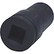 3/4 inch hex power socket, long, 24 mm on hanger - 3/4 inch hex power socket - 3