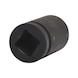 1 inch hex power socket, long, 32 mm - 1-inch hex power socket - 3