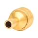 Brass couplings with hose nozzle, D:9 mm - Brass coupling with external thread - 3