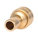 Brass couplings with hose nozzle, D:13 mm - Brass coupling with external thread - 3