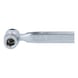 Double jointed wrench, 1/4 inch - Drive unit (manually operated, socket wrench insert) - 2