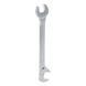 Combination wrench, 15 degrees, 75 degrees, 7 mm - Double open-end spanner - 3