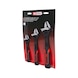 Adjustable spanner set, 2-component handle, 3-piece - Rolling spanner set - 2