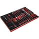 Hammer/chisel/and file set in foam insert, 21-piece - Tool assortment - 2
