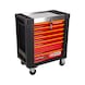 PERFORMANCEplus e10 BLACK/RED workshop trolley with 7 drawers - PERFORMANCEplus workshop trolley - 3