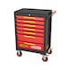 ECOline BLACK/RED/YELLOW workshop trolley with 7 drawers - ECOline workshop trolley - 3