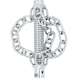 Chain slinger head with smooth chain, 3 chains D:45 mm, 22 mm - Sewer cleaning, renovation (sewer work) - 3
