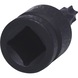 KS TOOLS 1/2 inch power bit socket TX, short, T50 - 1/2 inch power bit socket Torx - 3