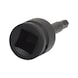 1/2 inch power bit socket hexagon socket, 6 mm on hanger - 1/2 inch power bit socket hexagon socket - 3