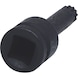 1/2 inch power bit socket multi-tooth, long, M12 on hanger - 1/2 inch power bit socket - 3