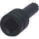 1/2 inch power bit socket, multi-tooth, long, M14 on hanger - 1/2 inch power bit socket - 3