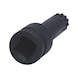 1/2 inch multi-tooth power bit socket, long, M16 on hanger - 1/2 inch power bit socket - 3