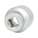 KS TOOLS 1 inch hex socket, short, 60 mm - 1 inch hex socket - 3
