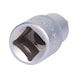 1/2 inch hex socket bit, short, 4 mm on hanger - 1/2 inch bit socket, hexagon socket - 3