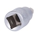 1/2 inch hex socket bit, short, 8 mm on hanger - 1/2 inch bit socket, hexagon socket - 3