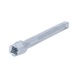1/4 inch extension with hex drive, 100 mm on hanger - 1/4 inch extension with drive hexagon - 3