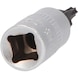 1/4 inch TX socket bit, T10 on hanger - 1/4 inch Torx bit socket - 3