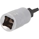 1/4 inch TX socket bit, T8 on hanger - 1/4 inch Torx bit socket - 3