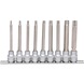 3/8 inch TX socket bit set, long, 9-piece, T20-T60 - Socket wrench (set) - 2
