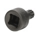 1/4 inch bit socket XZN, M6, extra short - 1/4 inch bit socket XZN - 2