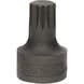KS TOOLS 1/4 inch bit socket XZN, M8, extra short - 1/4 inch bit socket XZN - 3