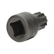 1/4 inch bit socket XZN, M9, extra short - 1/4 inch bit socket XZN - 2