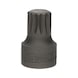 1/4 inch bit socket XZN, M9, extra short - 1/4 inch bit socket XZN - 3