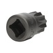1/4 inch bit socket XZN, M12, extra short - 1/4 inch bit socket XZN - 2
