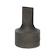 1/4 inch bit socket, slotted, 6 mm, extra short - 1/4 inch bit socket, slotted - 3