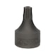 1/4 inch TXPlus bit socket with front hole, IPR25, extra short - 1/4 inch TorxPlus bit socket - 3