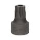 1/4 inch TXPlus socket bit with front hole, IPR45, extra short - 1/4 inch TorxPlus bit socket - 3