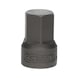 KS TOOLS 1/4 inch hex socket bit socket, 10 mm, extra short - 1/4 inch hex socket bit - 3