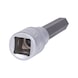 1/2 inch hex socket bit, long, 11 mm on hanger - 1/2 inch bit socket, hexagon socket - 2