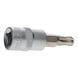1/4 inch bit socket for TX screws with ball head, T30 - 1/4 inch socket bit for Torx screws with ball head - 2