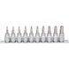 3/8 inch bit socket set, 10-piece, TB10-TB55 with front hole - Socket wrench (set) - 2
