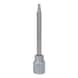3/8 inch hex socket bit with ball head, long, 4 mm - 3/8 inch hex socket bit - 3