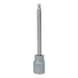KS TOOLS 3/8 inch hex socket bit with ball head, long, 5 mm - 3/8 inch hex socket bit - 3